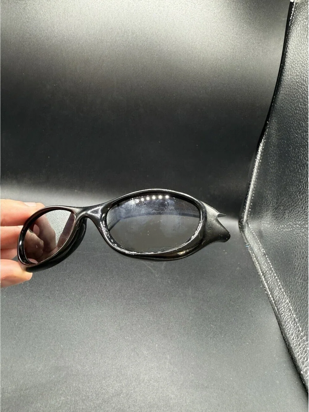 Oakley Pocket Polished Black Front/Black Iridium Lenses